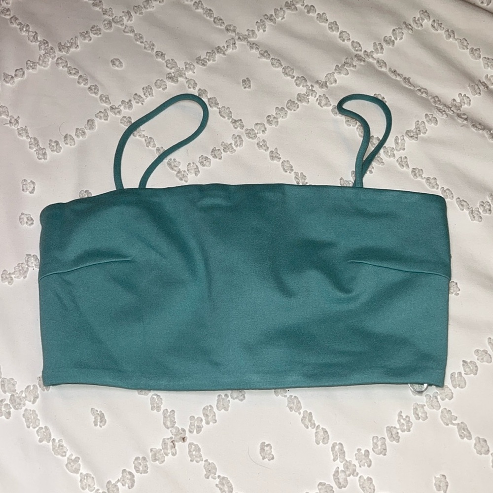 Love Bonito Blue Cropped Tank (2)